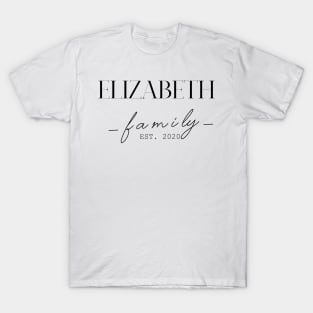 Elizabeth Family EST. 2020, Surname, Elizabeth T-Shirt